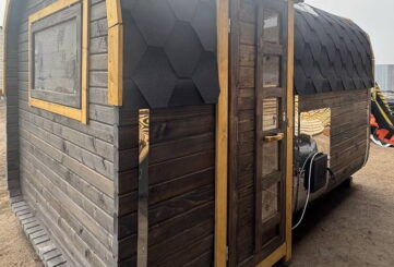 Баня квадро-бочка 3,5 метра