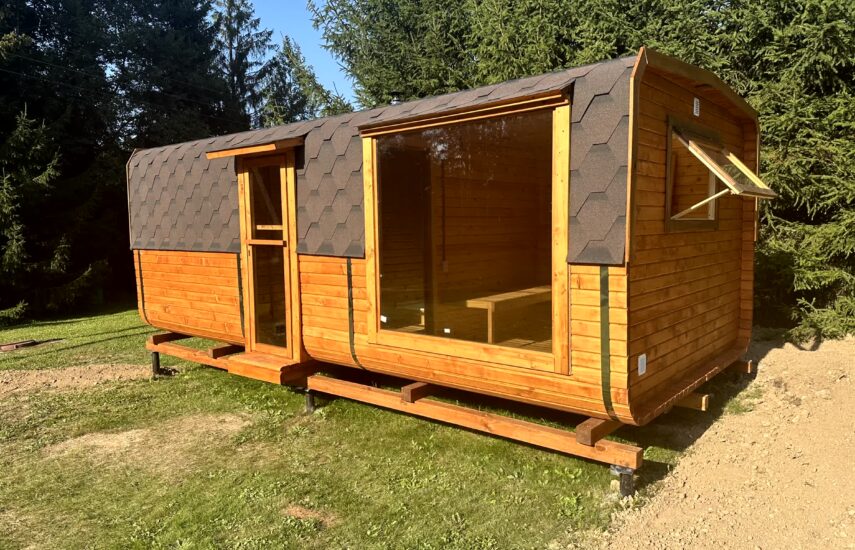 Баня квадро-бочка 3*6 метра