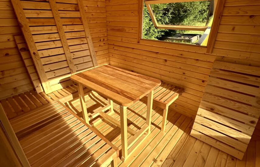 Баня квадро-бочка 3*6 метра