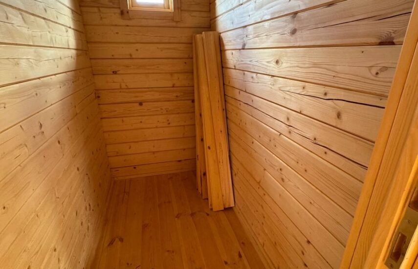 Баня 6х6 из 90го бруса с террасой