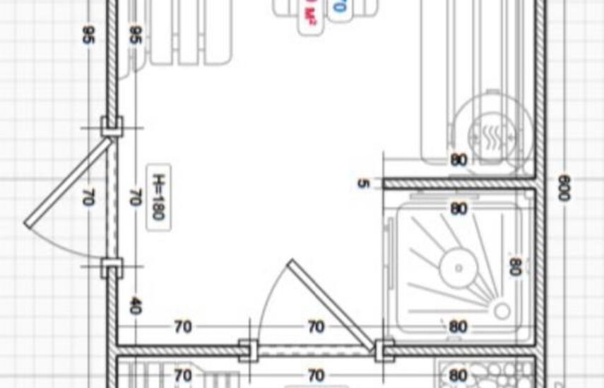 Баня парус 6 метров