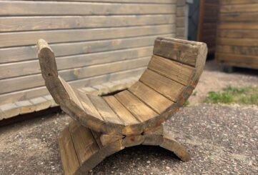 Дровница полукруг мини