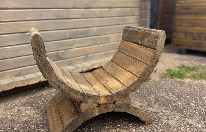 Дровница полукруг мини