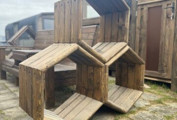 Дровник «соты»