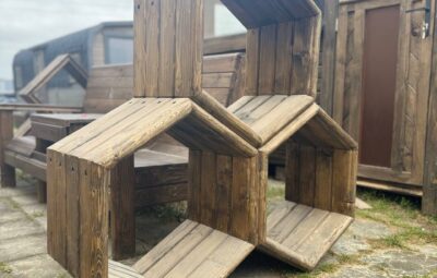 Дровник «соты»