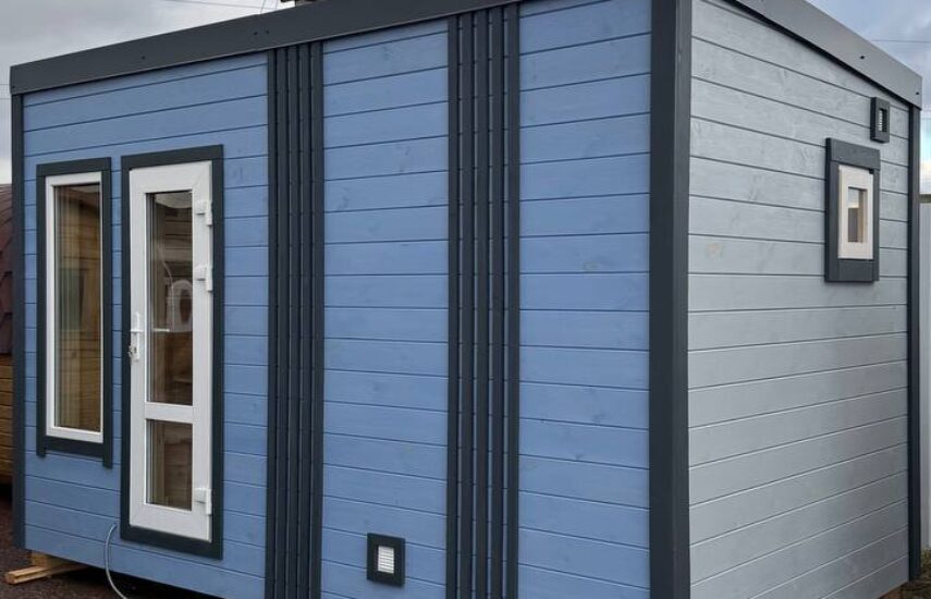 Каркасная баня 4х2.5 метра