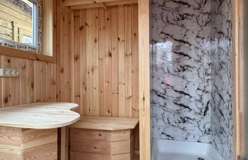 Каркасная баня 4х2.5 метра