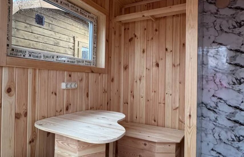 Каркасная баня 4х2.5 метра