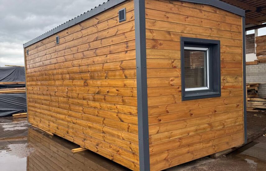 Каркасная баня 6х2.5 метра