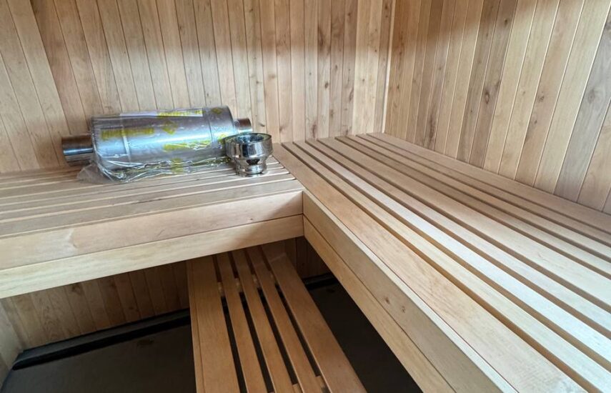 Каркасная баня 6х2.5 метра