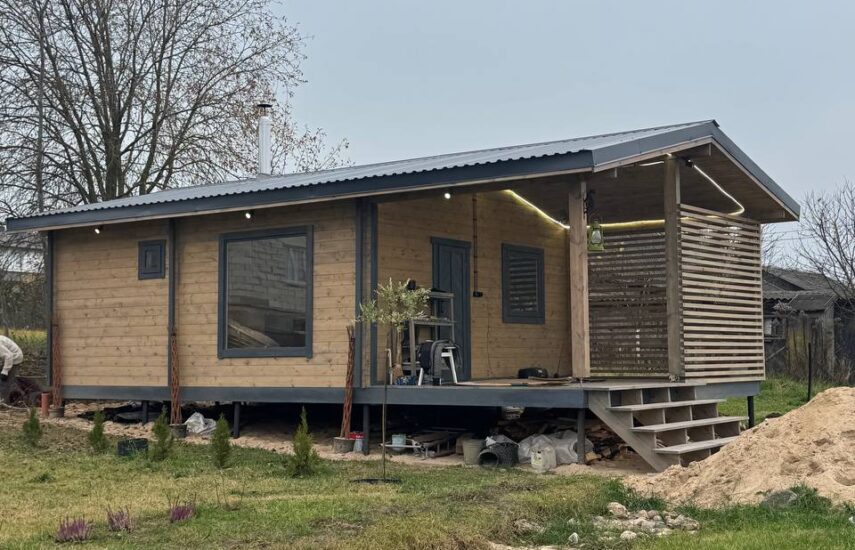 Классическая баня 6×5 с террасой 3×5