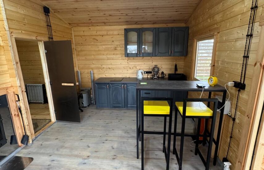 Классическая баня 6×5 с террасой 3×5