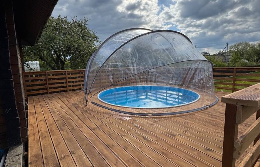 Терраса (6х6) с бассейном (Ø 3.5 м.)