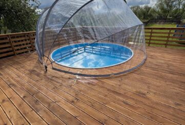 Терраса (6х6) с бассейном (Ø 3.5 м.)