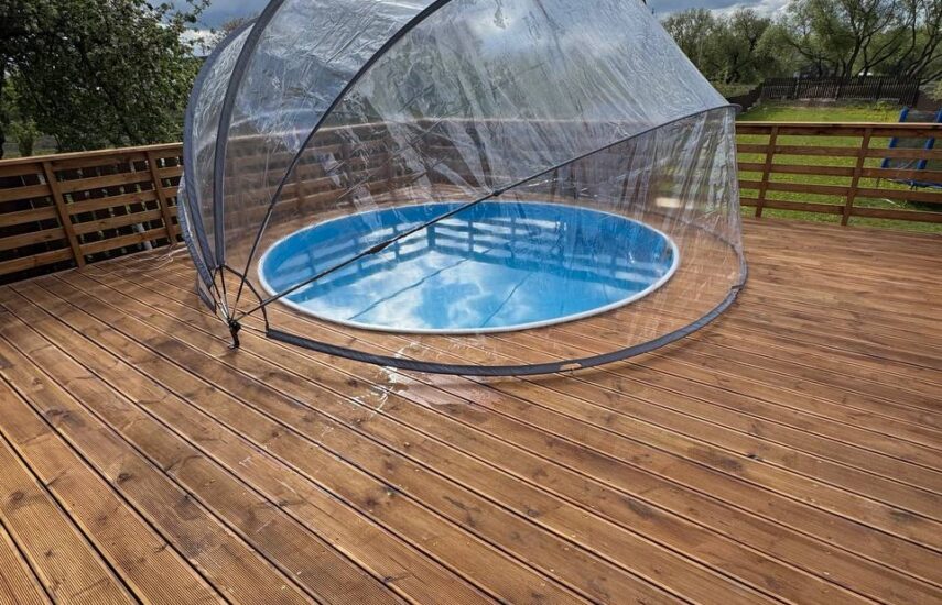 Терраса (6х6) с бассейном (Ø 3.5 м.)